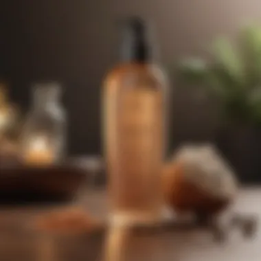 An elegant display of natural ingredients used in toning shampoos