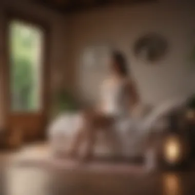 Creating a Relaxing Space for Menstrual Comfort A serene environment promoting relaxation during menstrual discomfort