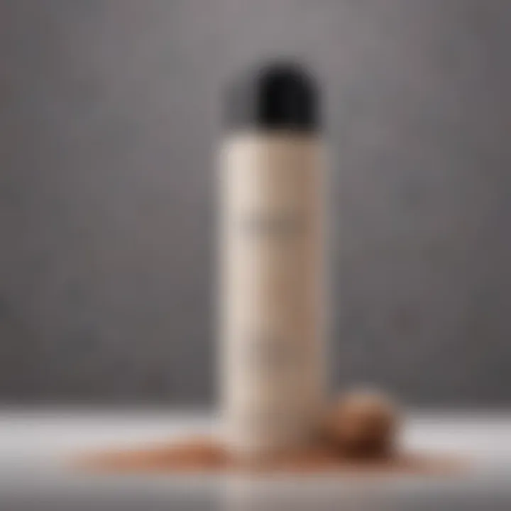 An array of ingredients used in Nexxus Dry Shampoo displayed artistically.