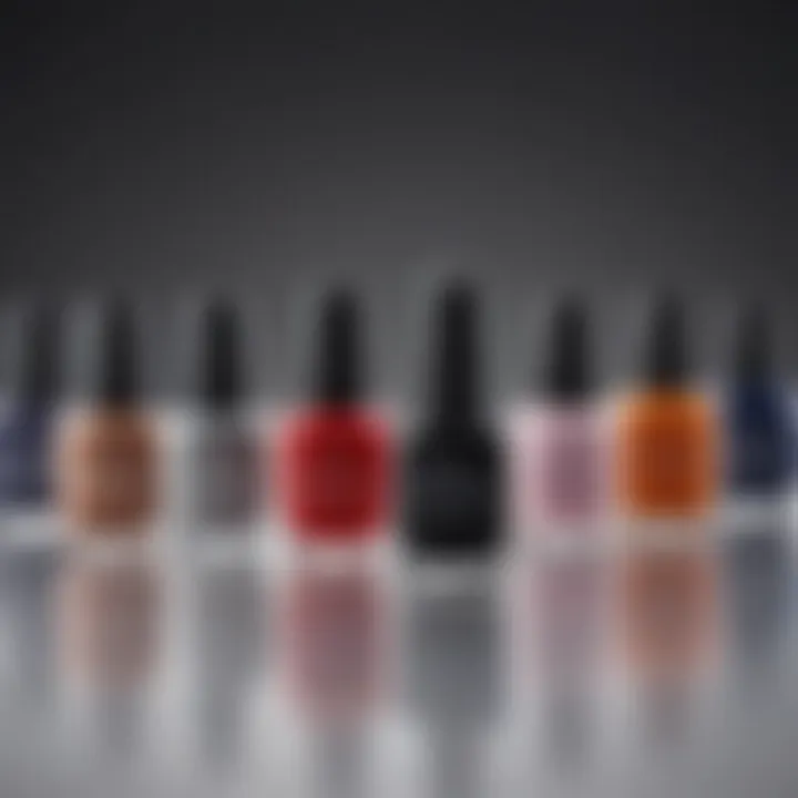 Bottles of high-quality no light gel polish in various colors