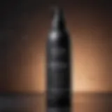 Close-up of Nyx Matte Finishing Spray bottle with a sleek design