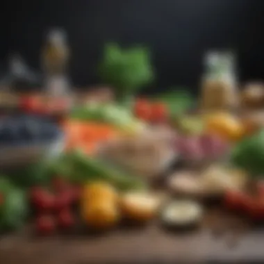 Nutrient-Rich Meal Prep Ingredients A diverse range of fresh vegetables and fruits for meal prep