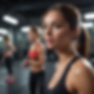 Vibrant HIIT Training Session A high-intensity interval training session in a vibrant setting