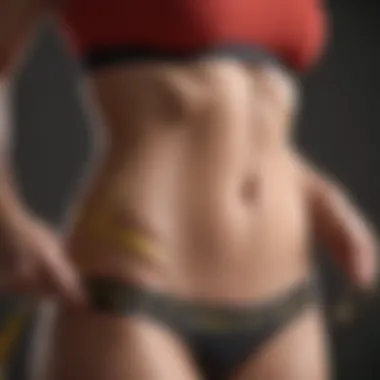 Tracking Fat Loss Progress A person measuring progress with a tape measure