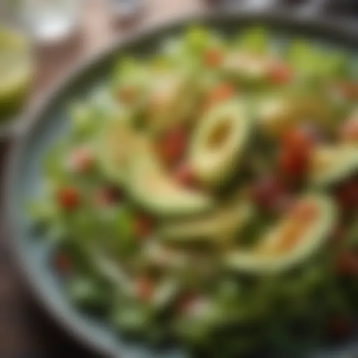 Fresh Avocado Salad with Citrus Dressing