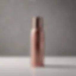 Detailed view of a permanent hair removal spray bottle showcasing its sleek design and unique features.