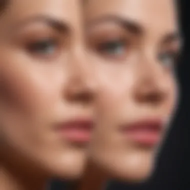 Transformative Results of Plamere Plasma Pen Before and after comparison of skin treatment results using the Plamere plasma pen.