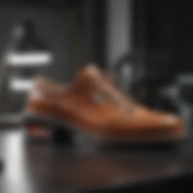 Ensuring Quality Standards Quality control checks on ethically produced shoes