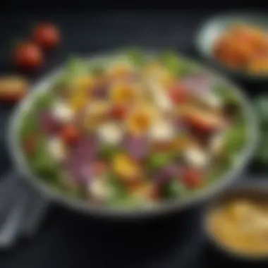 Vibrant Salad Bowl for a Flat Belly Plate of colorful and nutritious salad