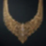 Elegant gold vermeil necklace with intricate design