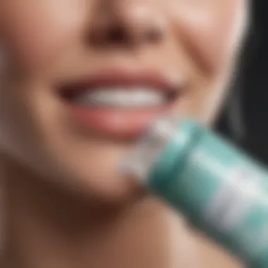 Toothpaste tube with advanced whitening technology