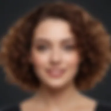 User smiling after using the Revlon Roll Brush on curly hair