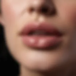 Close-up of Sephora Lip Glow product showcasing texture