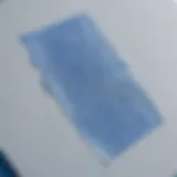 Close-up of Shiseido Blotting Paper Blue showcasing its texture