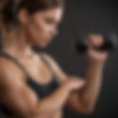 Dumbbell curls for toned biceps