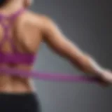 Sculpted arms with resistance band