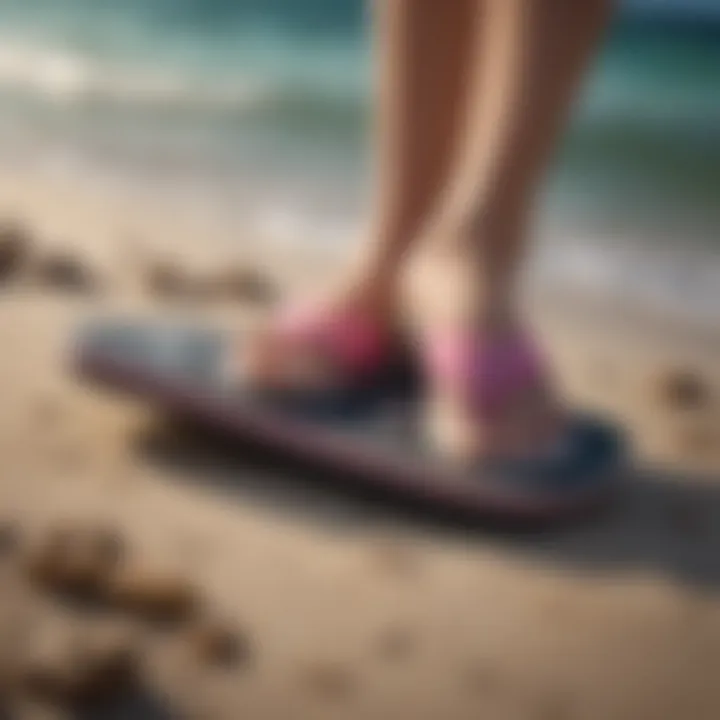 Support technology in reef flip flops