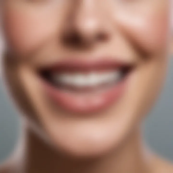 Close-up of a radiant smile after whitening treatment