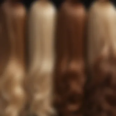 Hair Types and Color Results Different hair types displaying color results