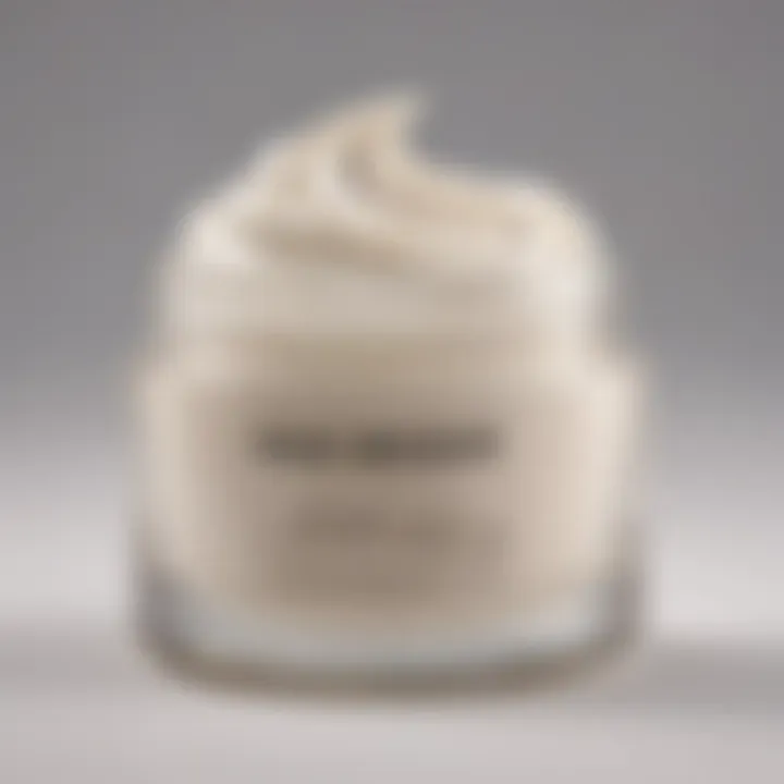 Key ingredients in a fragrance-free curl cream product