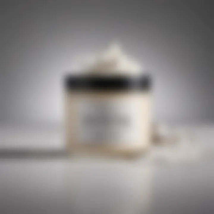 Fragrance-free curl cream in a jar with natural ingredients