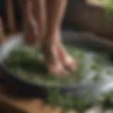 Refreshing herbal foot soak