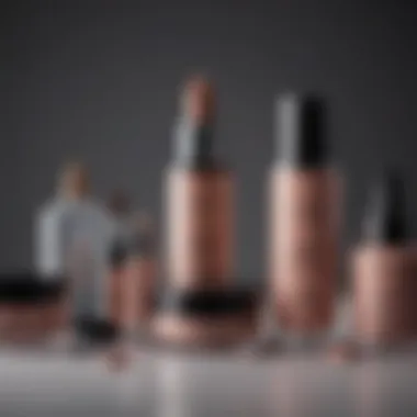 Poor Quality Makeup Products A collection of poorly rated makeup products on a vanity