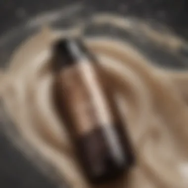 A close-up of TRESemmé shampoo ingredients highlighting its unique formulation