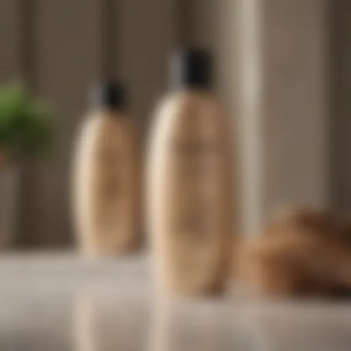 A luxurious TRESemmé shampoo bottle displayed elegantly