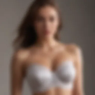 Elegant Lace Strapless Bra Elegant lace strapless bra for B cup