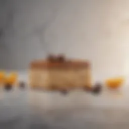 Luxurious protein bar on elegant marble surface