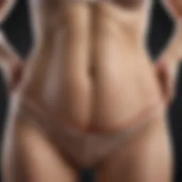 Anatomical representation highlighting abdominal fat distribution