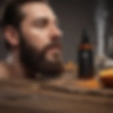 An infographic detailing key ingredients found in beard conditioners