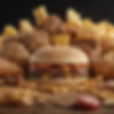 Processed Foods and Fat Accumulation Illustration of processed foods linked to increased fat accumulation