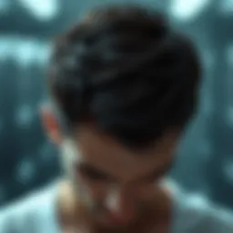 Illustration depicting genetic factors influencing hair thinning