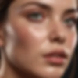 Illustration showcasing the factors leading to oily skin