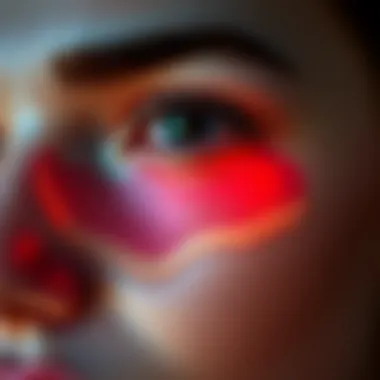 Skin Layers Beneath the Eyes Illustration of skin layers highlighting the sensitive area beneath the eyes