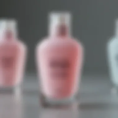 Different types of bleach suitable for nail treatments displayed