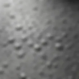 A close-up view of zinc sunscreen texture