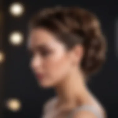 Elegant hair updo for professional look