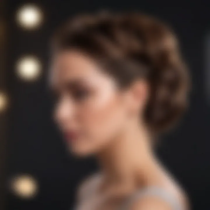 Elegant hair updo for professional look