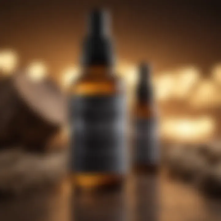 Beard Oil Bottle with Natural Ingredients