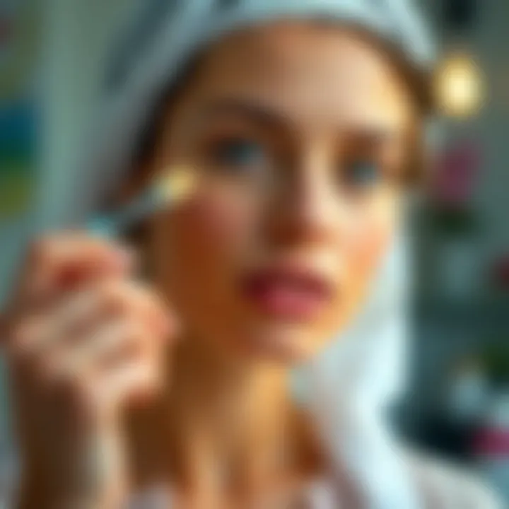 User testimonials about acne scar treatments on a digital platform