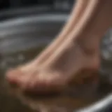 A soothing vinegar soak for toenails