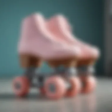 Vintage-Inspired Roller Skate in Pastel Hues