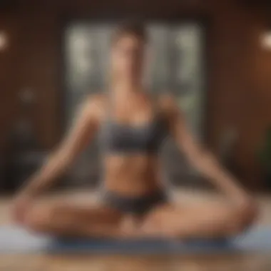 Person practicing yoga for immune boost