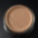 Close-up of YSL Matte Foundation texture on a smooth surface